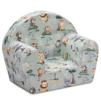 Detské kresielko MINI - Africké zvieratká - zelené