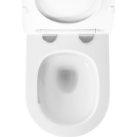 Závesné WC REA CARLO mini Tornado NFQ + Duroplast sedátko flat - biele