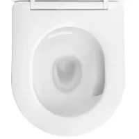 Závesné WC REA CARLO mini Tornado NF + Duroplast sedátko flat - biele