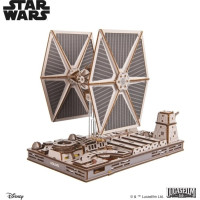 Ugears 3D drevená mechanická skladačka Star Wars Stíhačka TIE