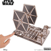 Ugears 3D drevená mechanická skladačka Star Wars Stíhačka TIE