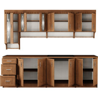 Kuchynská linka MARKÉTA 260 cm - orech