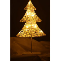 Vianočný stojaci stromček 39 cm 10LED - teplá biela