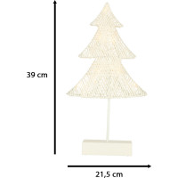 Vianočný stojaci stromček 39 cm 10LED - teplá biela