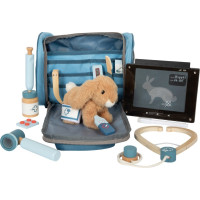 small foot Plyšový zajačik s opatrovateľskou veterinárnou sadou