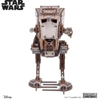 Ugears 3D drevená mechanická skladačka Star Wars AT-ST kráčadlo