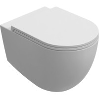 Isvea INFINITY závesná WC misa, Vortex Rimless, 36, 5x53cm, biela 10NF02003