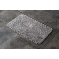 Aqualine RIST kúpeľňová predložka, 50x80cm, 100% polyester, protišmyk, šedá NI8593