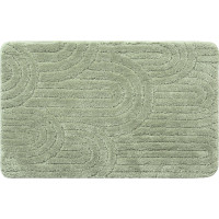 Aqualine RIST kúpeľňová predložka, 50x80cm, 100% polyester, protišmyk, zelená NI8594