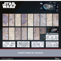 Ugears 3D drevená mechanická skladačka Star Wars Millennium Falcon