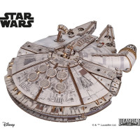 Ugears 3D drevená mechanická skladačka Star Wars Millennium Falcon