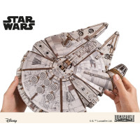 Ugears 3D drevená mechanická skladačka Star Wars Millennium Falcon