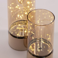 Solight sada dvoch vianočných LED svetielok, 15/20cm, 30x LED, AA batéria