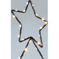 Solight LED vonkajšia dekorácia vianočný stromček, 85x LED, časovač, 68cm, 3x AA