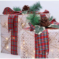 Solight sada 3 LED vianočných darčekov, 48x LED, IP44, 230V