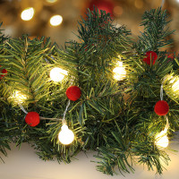 Solight LED vianočná retiazka červená-biela, 20x LED, 1,5m, 2xAA