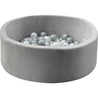 2Kids Toys Guľôčkový bazén sivý