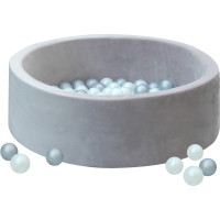 2Kids Toys Guľôčkový bazén sivý