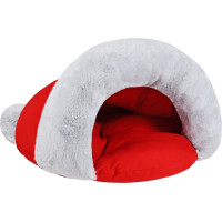 Pelech pre psa/mačku DUKE NOEL 70x45x55 cm - červený