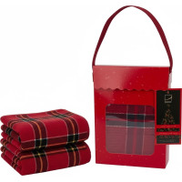 Sada utierok MAGICAL CHRISTMAS v darčekovom balení - 2 kusy - červená/zelená