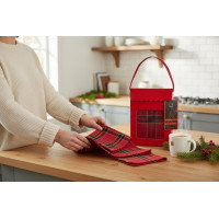 Sada utierok MAGICAL CHRISTMAS v darčekovom balení - 2 kusy - červená/zelená