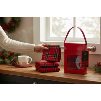 Sada utierok MAGICAL CHRISTMAS v darčekovom balení - 2 kusy - červená/zelená