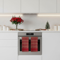 Sada utierok MAGICAL CHRISTMAS v darčekovom balení - 2 kusy - červená/pruhy