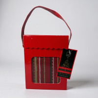 Sada utierok MAGICAL CHRISTMAS v darčekovom balení - 2 kusy - červená/pruhy