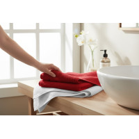 Sada uterákov na ruky MAGIC HOLIDAY v darčekovom balení - 4 kusy - červená/biela