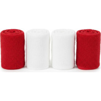 Sada uterákov na ruky MAGIC HOLIDAY v darčekovom balení - 4 kusy - červená/biela