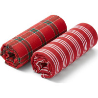 Sada utierok VIANOČNÉ KÚZLO v darčekovom balení - 2 kusy - červená