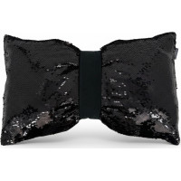 Dekoračný vankúš GLAM SHINE 30x50 cm - čierny/grafitový