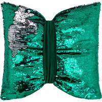 Dekoračný vankúš GLAM SHINE 40x40 cm - zelený/strieborný