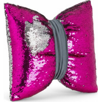 Dekoračný vankúš GLAM SHINE 40x40 cm - ružový/strieborný