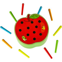 Magnetická drevená hra - Húsenice v jablku