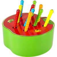 Magnetická drevená hra - Húsenice v jablku