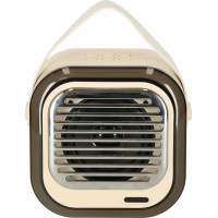 Sada karaoke reproduktora Bluetooth + 2 mikrofóny - krémový