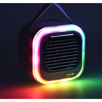 Sada karaoke reproduktora Bluetooth + 2 mikrofóny - krémový