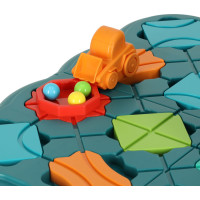 Logická dosková hra bludiska s prekážkovou dráhou 28 dielikov