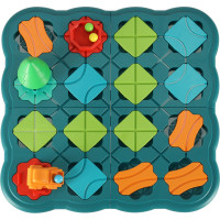 Logická dosková hra bludiska s prekážkovou dráhou 28 dielikov