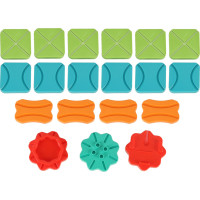 Logická dosková hra bludiska s prekážkovou dráhou 28 dielikov