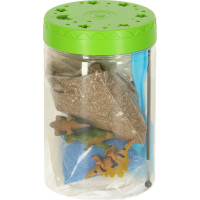 Dinosaurie terárium s nočným LED osvetlením