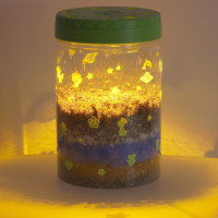 Dinosaurie terárium s nočným LED osvetlením