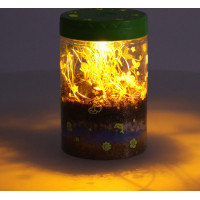 Dinosaurie terárium s nočným LED osvetlením