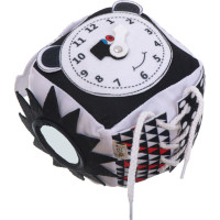 Vzdelávacia zmyslová kocka kontrastná - Sova