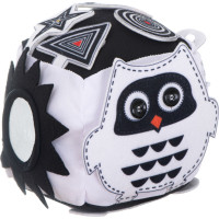 Vzdelávacia zmyslová kocka kontrastná - Sova