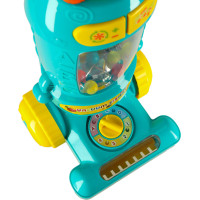 Interaktívny vysávač pre deti so zvukom - tyrkysový