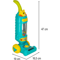 Interaktívny vysávač pre deti so zvukom - tyrkysový