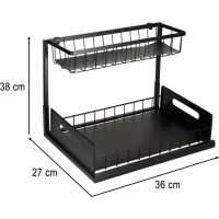 Organizér do skrinky pod drez - 2 police