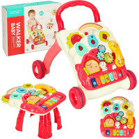 Interaktívna chodítko 4v1 - červené